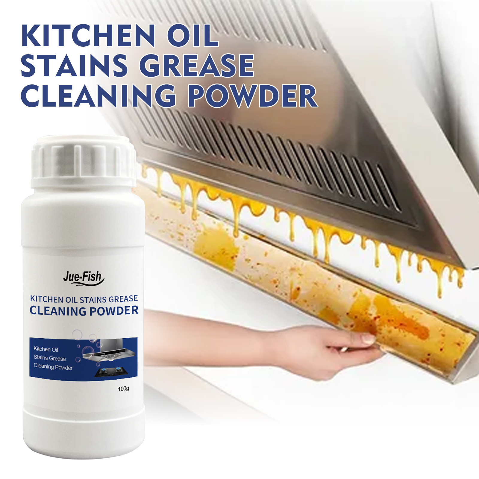 JUE-FISH Oil Stain Cleaning Powder