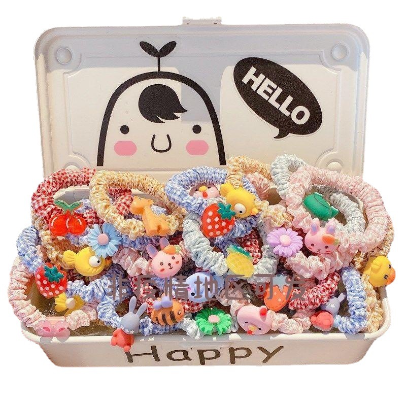 Korean Style Children's Small Intestine Ring Headband Girls' Cute Rubber Band Large Intestine Hair Band Hair Rope Headdress Princess Hair Accessories