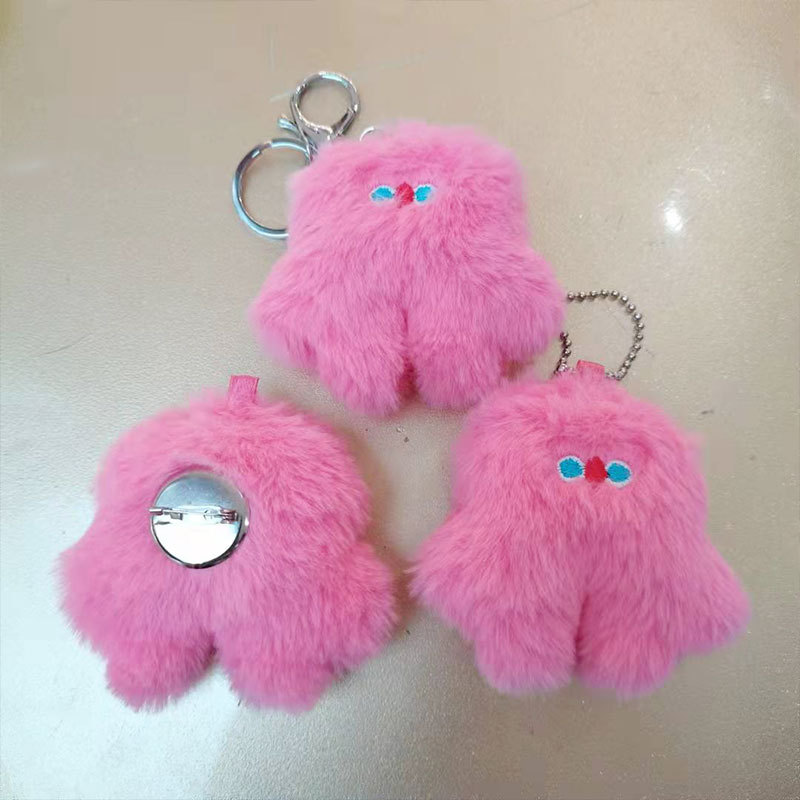 罗渽民同款粉笨笨钥匙扣可爱毛绒玩具书包挂件卡通公仔玩偶娃娃
