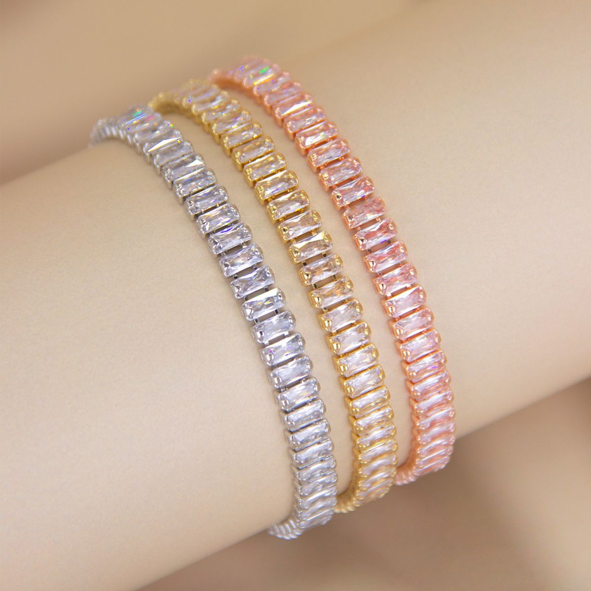 cross-border sold jewelry fashion zircon claw chain bracelet female minority simple high sense lady accessories jewelry wholesale