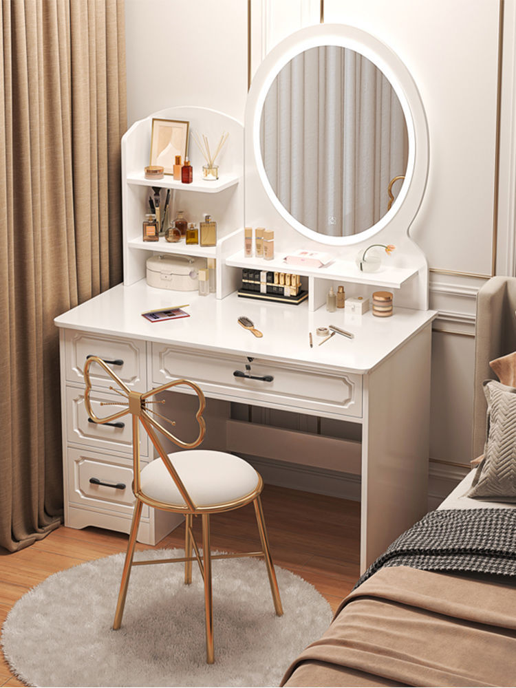 0成交887个梳妆台卧室现代简约小型极简易轻奢网红ins风化妆桌子收纳