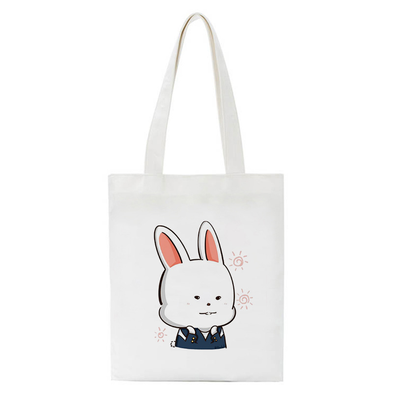 cute rabbit canvas bag 帆布袋子卡通兔子手提托特包学生帆布包