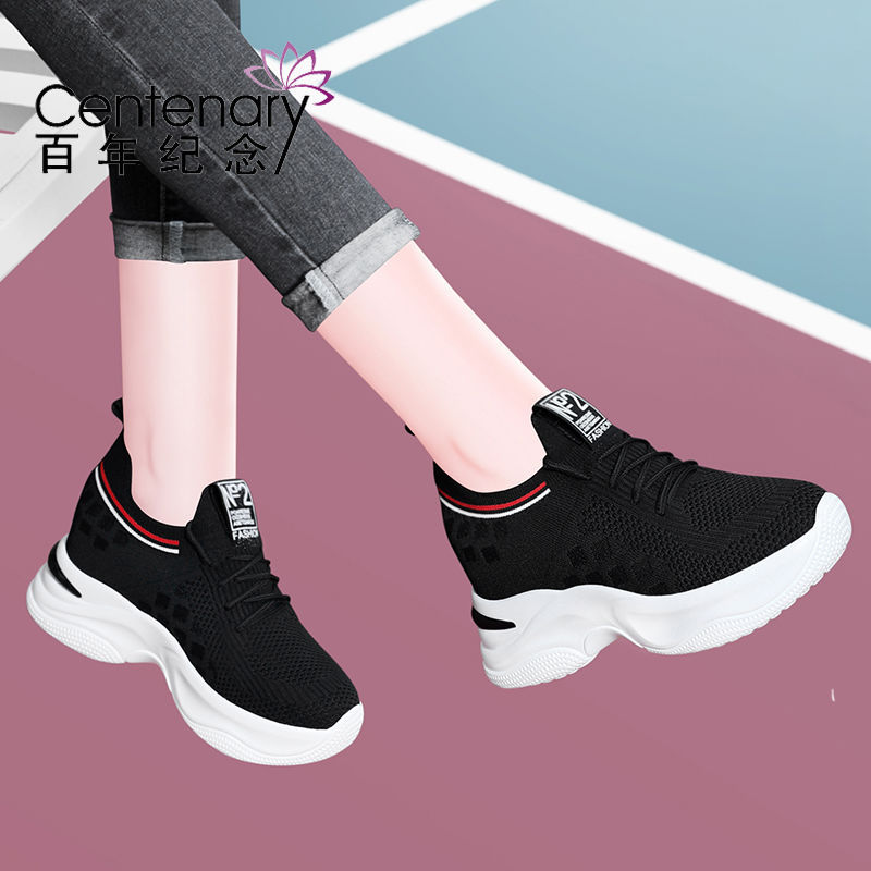 Foreign Trade Women's Breathable Shoes Autumn New White Shoes Wholesale Platform Casual Shoes Student Running Sneakers Women's Shoes