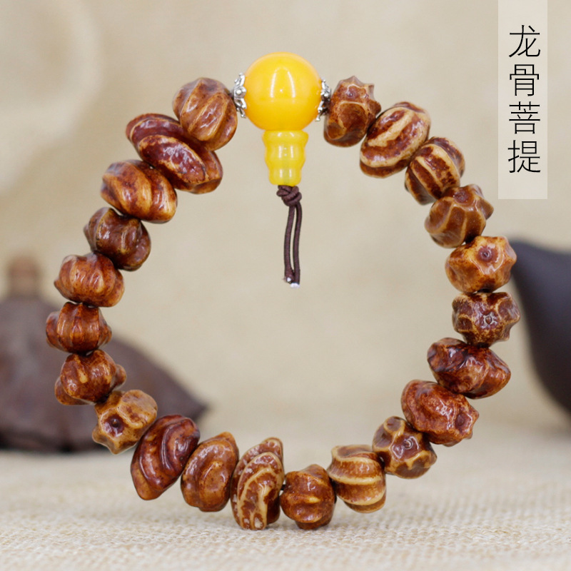 尼泊尔龙骨菩提籽手串民族风男女款念珠装饰首饰厂家文玩手链