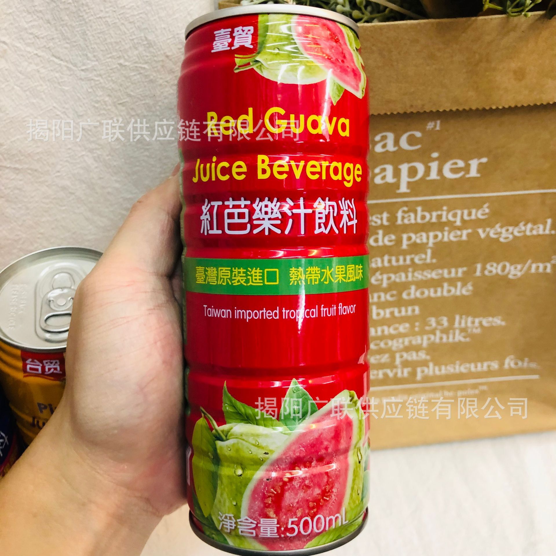 批发台湾 台贸红芭乐汁饮料热带水果风味果汁饮品500ml一箱24罐