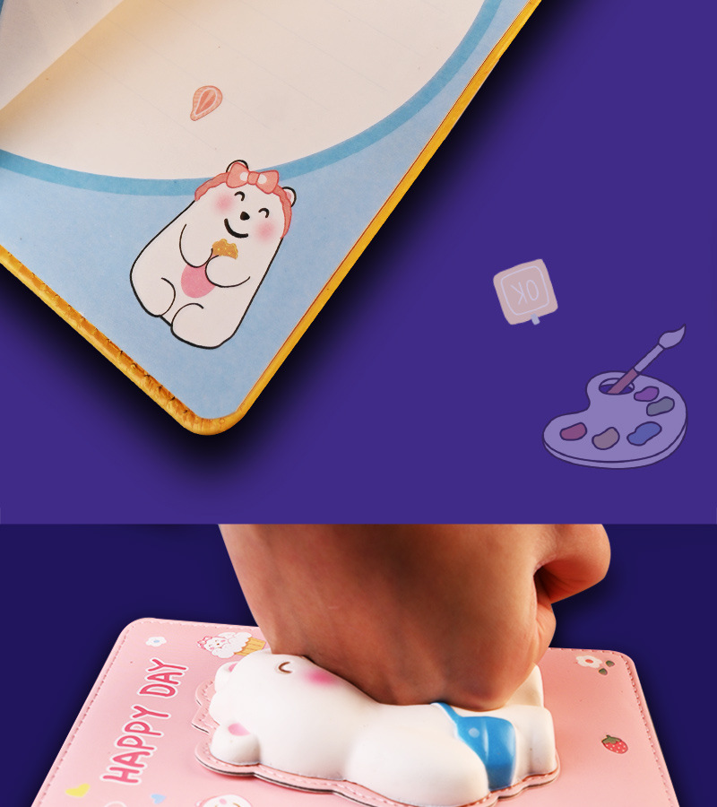 解压本减压本笔记本可爱少女心手账本套装高颜值新款网红卡通创意