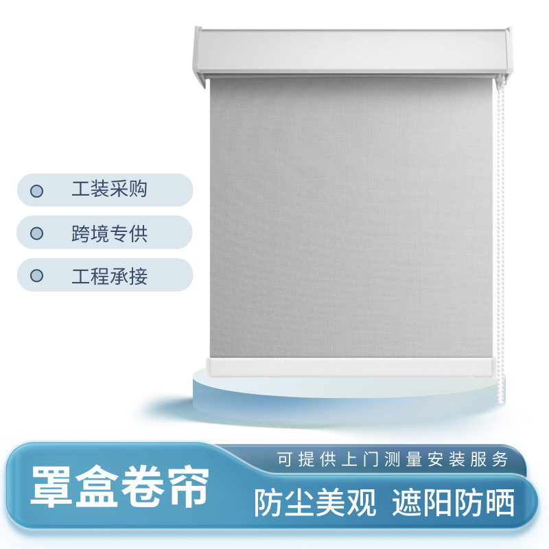 Soft Gauze Roller Shutter Louver Curtain Day & Night Curtain Double-Layer Roller Shade Double Roller Blind Curtain Tracery Window Screen