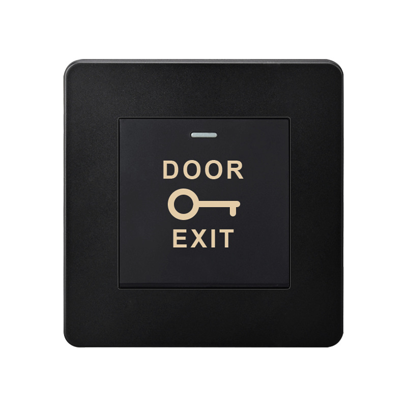 门控开关 86型墙壁暗装开门关门英式门控门禁自动复位按钮开关面