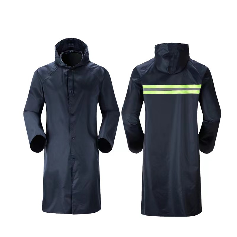 Raincoat Long Full Body Rainproof Adult Canvas Thickened Wear-Resistant Outdoor Integrated Men's One-Piece Waterproof Clothing Rain Suit