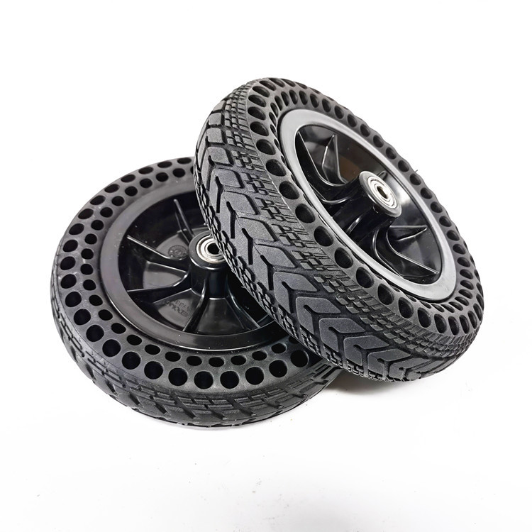 鱼跃电动轮椅前轮200x45-110免充气内外胎 8寸蜂窝实心胎整轮总成