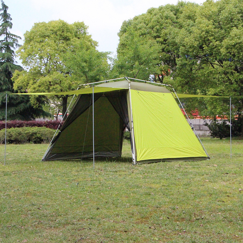 户外折叠帐篷遮阳篷天幕沙滩防蚊双层防紫外线铝合金自动凉篷