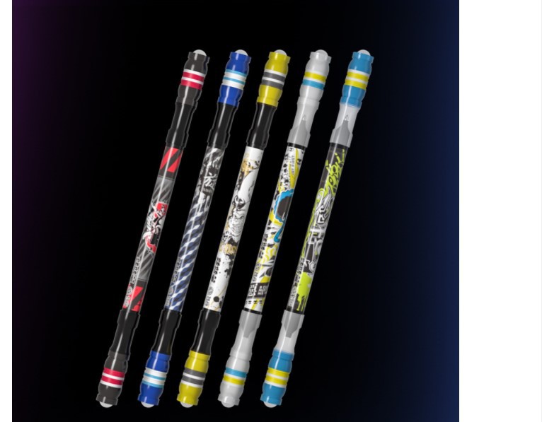 智高转转笔厂家批发学生文具转笔玩具创意可书写圆珠笔手指笔转笔