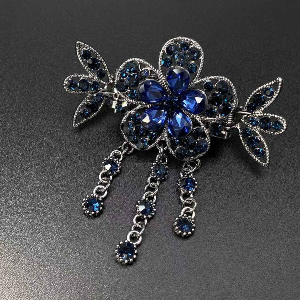 韩国新款水钻抓夹发夹发饰头发夹子轻奢优雅气质高级感妈妈螃蟹夹