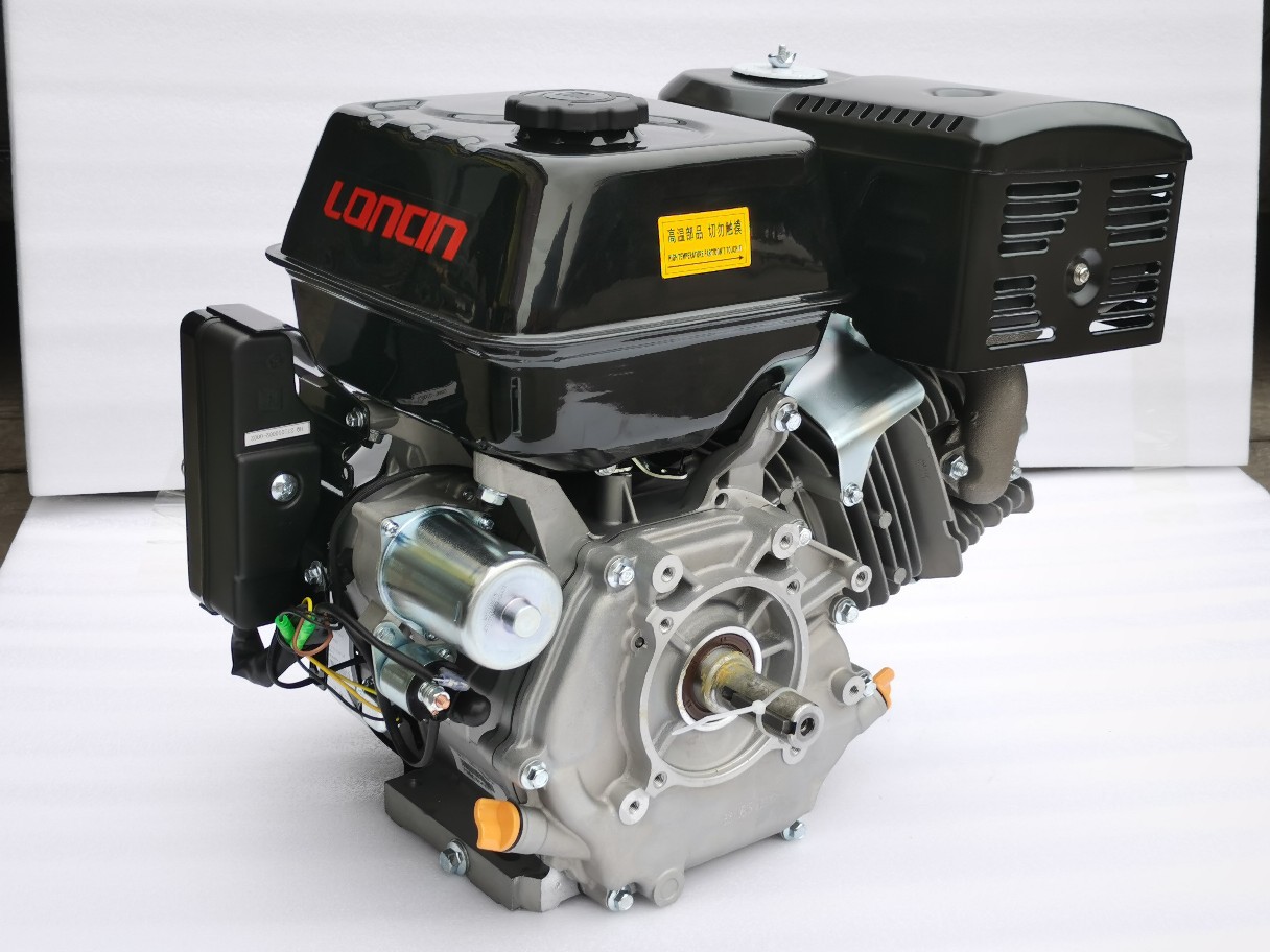 隆鑫g420f汽机汽油发动机园林机械打药缸水平轴船机420cc单油机
