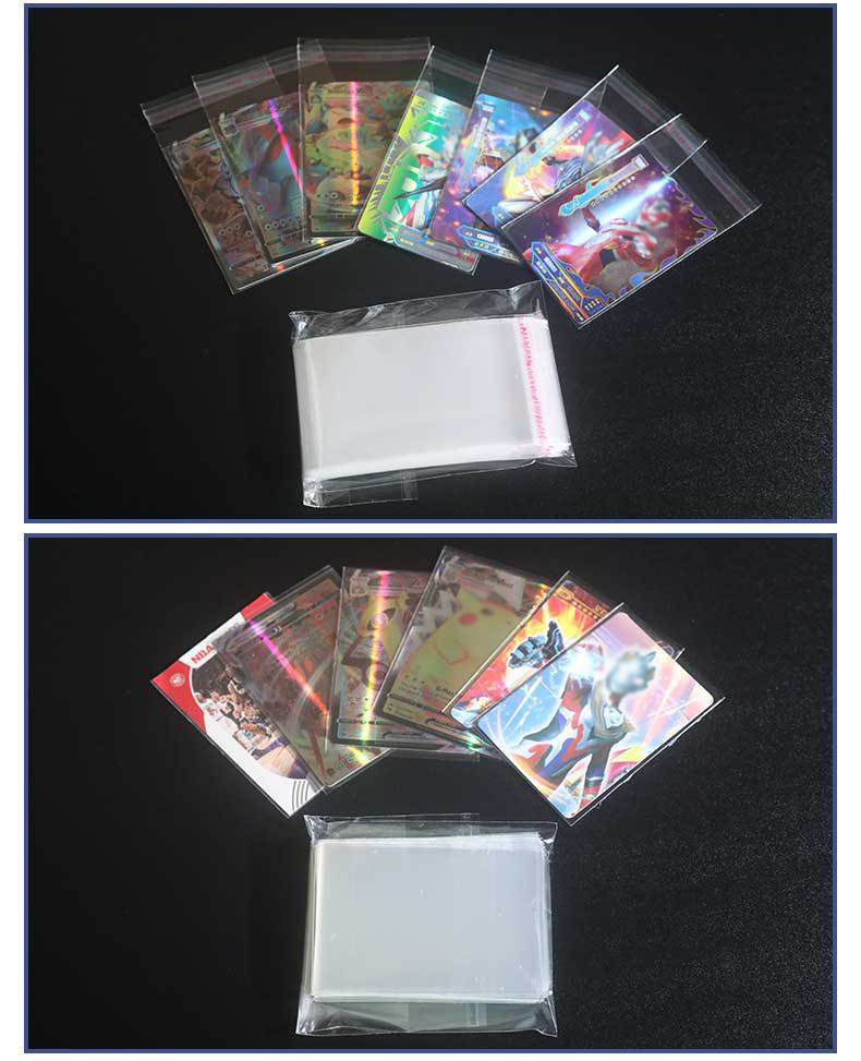 高透卡膜游戏王球星卡动漫mtg宠物精林卡片内胆保护膜塑