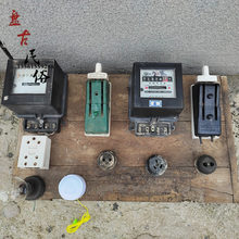 怀旧70-80摆件单项老式电表开关灯泡插座组合民俗展示老物件