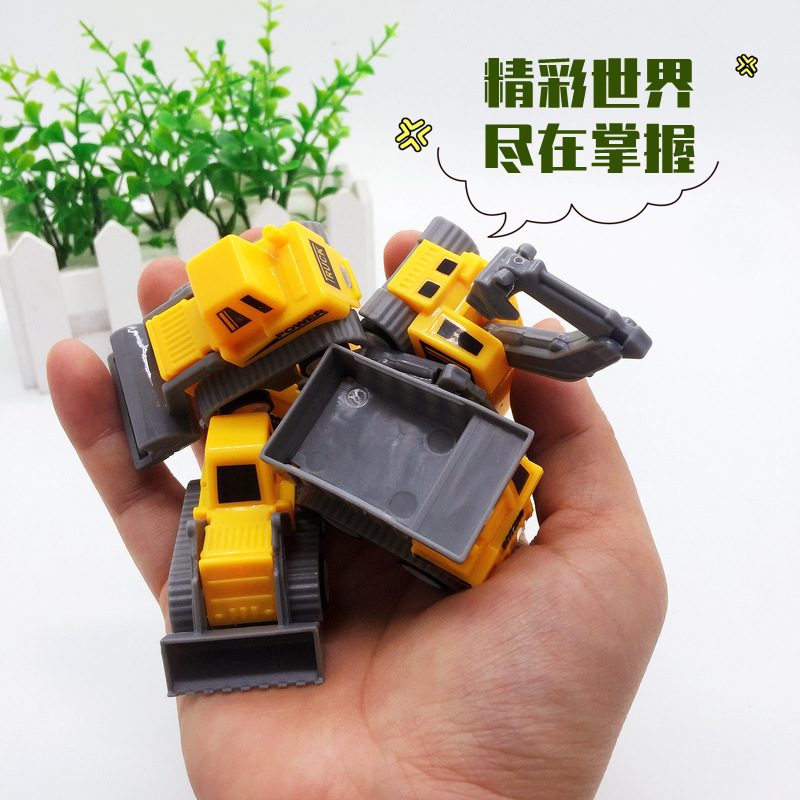 Chenghai's Toy Factory Five Mixed Simulation Power Control Toys Engineering Team Pull Back Engineering Vehicle Can Be Suit