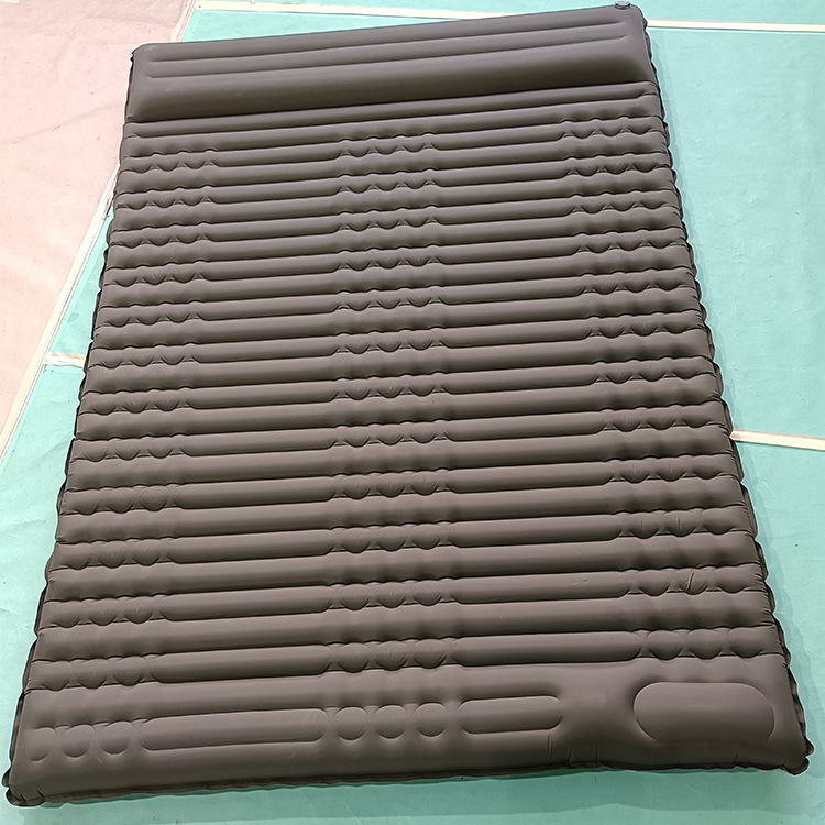 Inflatable Mattress Outdoor Portable Double Inflatable Mattress Floor-Laying Mattress Tent Moisture-Proof Pad Pedal Air Mattress Thickened