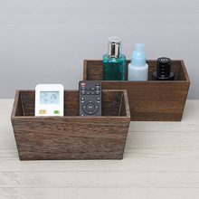 木盒木质收纳盒无盖长方形收纳盒杂物整理木箱简约储物盒可定制