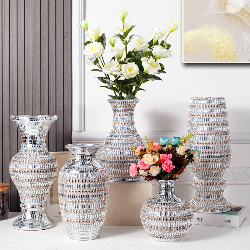 Mid-Temperature Nordic Ins Style Ceramic Vase Dried Flower Decoration Creative Home B & B Living Room Flower Arrangement Small Vase