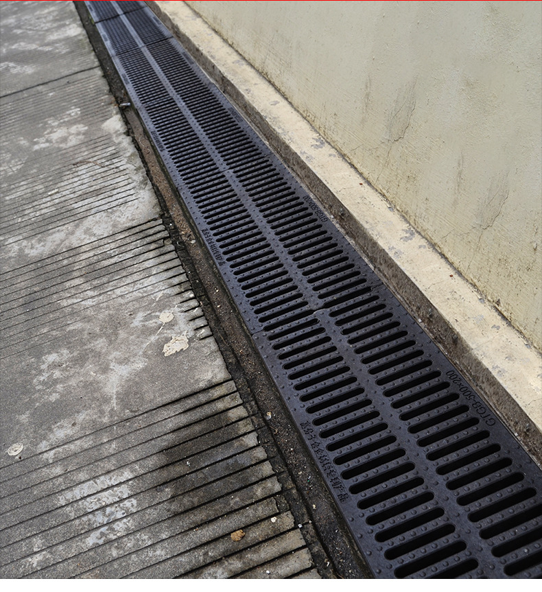 水沟下水道高分子排水沟地沟盖板水篦子雨水塑料明沟格栅厨房盖