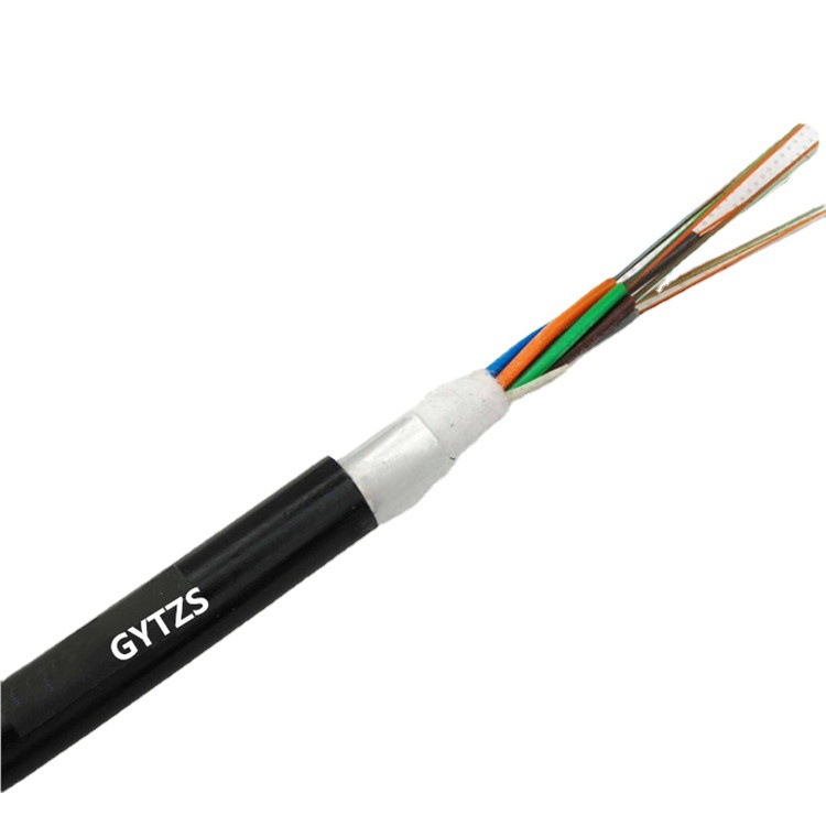 厂家批发6芯GYTZS-6B1光缆万兆单模光纤光缆层绞式室外阻燃光缆