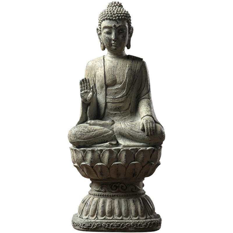 New Chinese Taolai Buddha Ornament Resin Crafts Retro Zen Buddha Head Home Living Room and Tea Room Decorations Batch