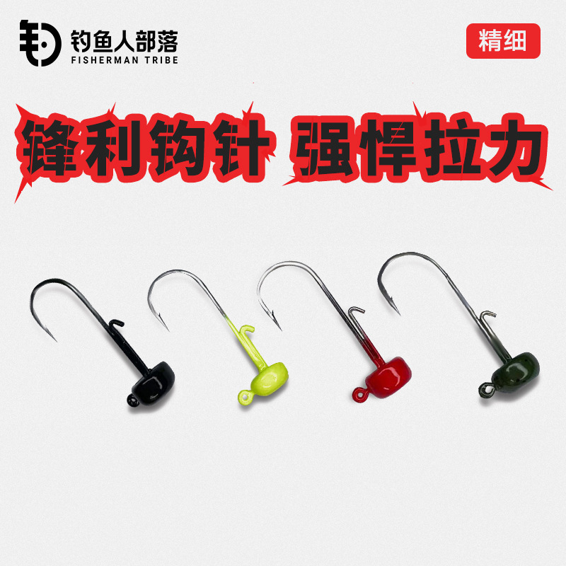 内德铅头钩根钓防挂底黑坑微物假饵加强锋利软虫软饵路亚鱼钩