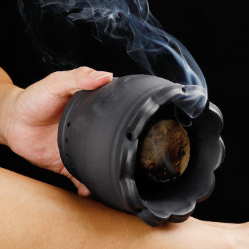 艾善源砭石莲花灸罐大火力灸三笠艾柱莲花灸火龙刮痧罐莲花温灸罐