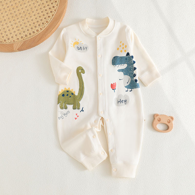 Baby Jumpsuit Spring and Autumn Class a Baby Pajamas Newborn Clothes Seamless Cotton Romper Newborn Baby Romper Baby Clothes