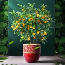 金桔树盆栽带果发货室内客厅植物可食用脆皮金桔树树苗四季观赏