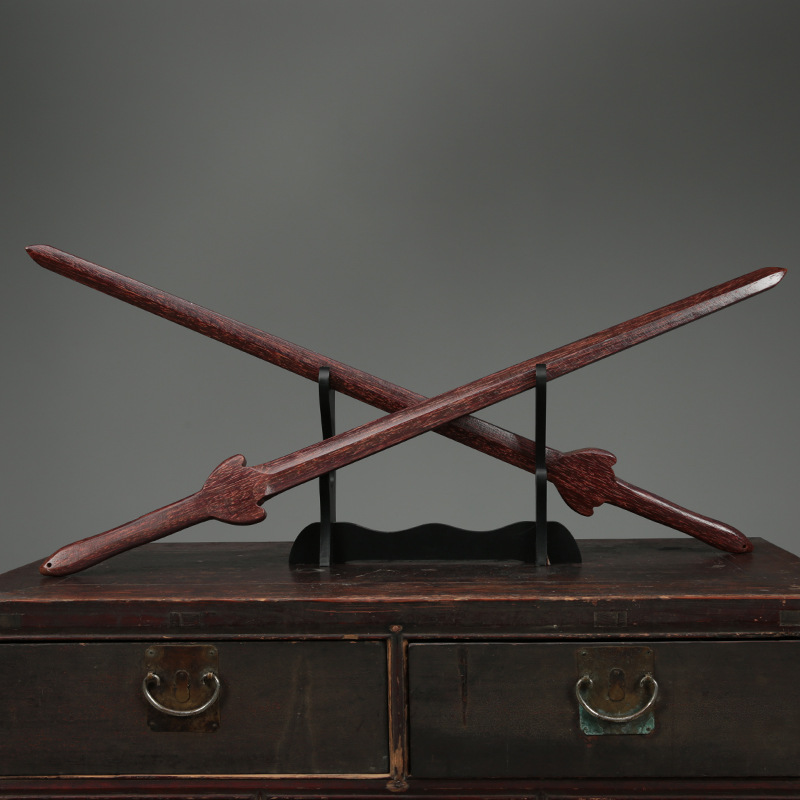 古风铁剑实铁木剑一体剑硬剑表演武术训练习道极重剑红木仿真太具