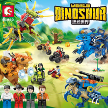 森宝积木侏罗纪恐龙兼容乐高男孩益智小颗粒拼装玩具205017-20