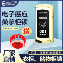 桑拿锁感应锁健身房更衣柜浴室电子锁洗浴中心柜门锁储物柜IC柜锁