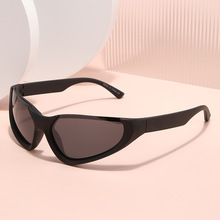 GLAZZY欧美时尚ins潮酷朋克派对眼镜半框Y2K太阳镜男女户外运动骑行眼镜