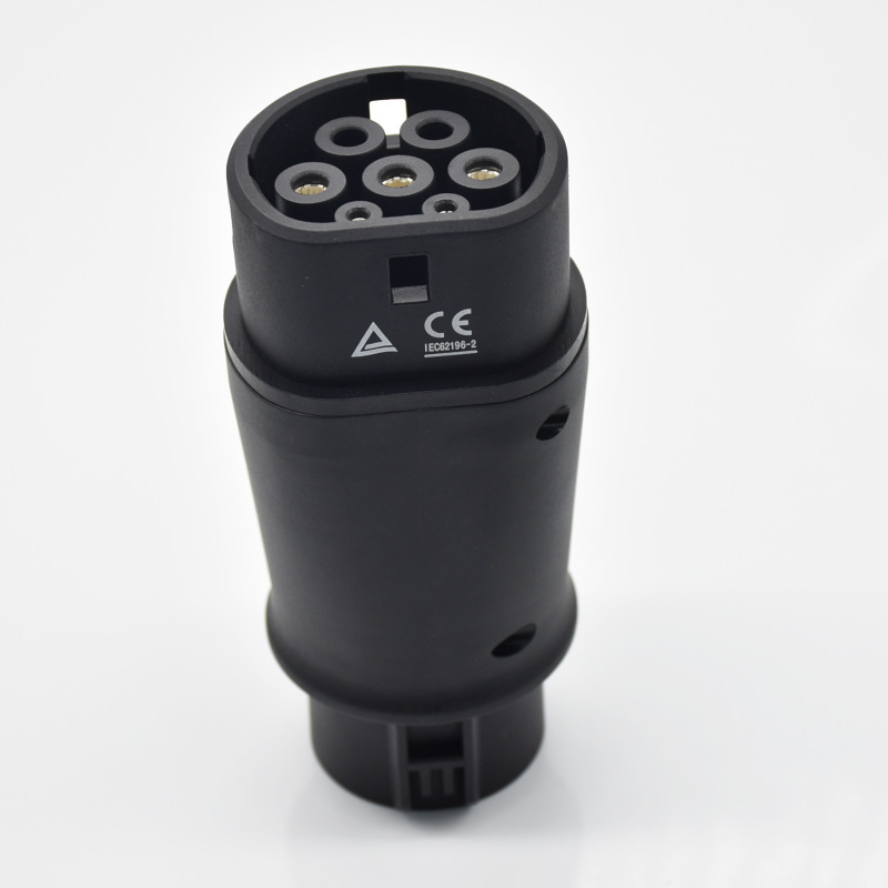iec62196-2充电转换器 欧标充电枪转美标头 电动汽车充电转接头