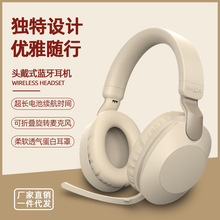 跨境新款无线运动头戴式蓝牙耳机降噪重低音长续航不压耳游戏耳麦