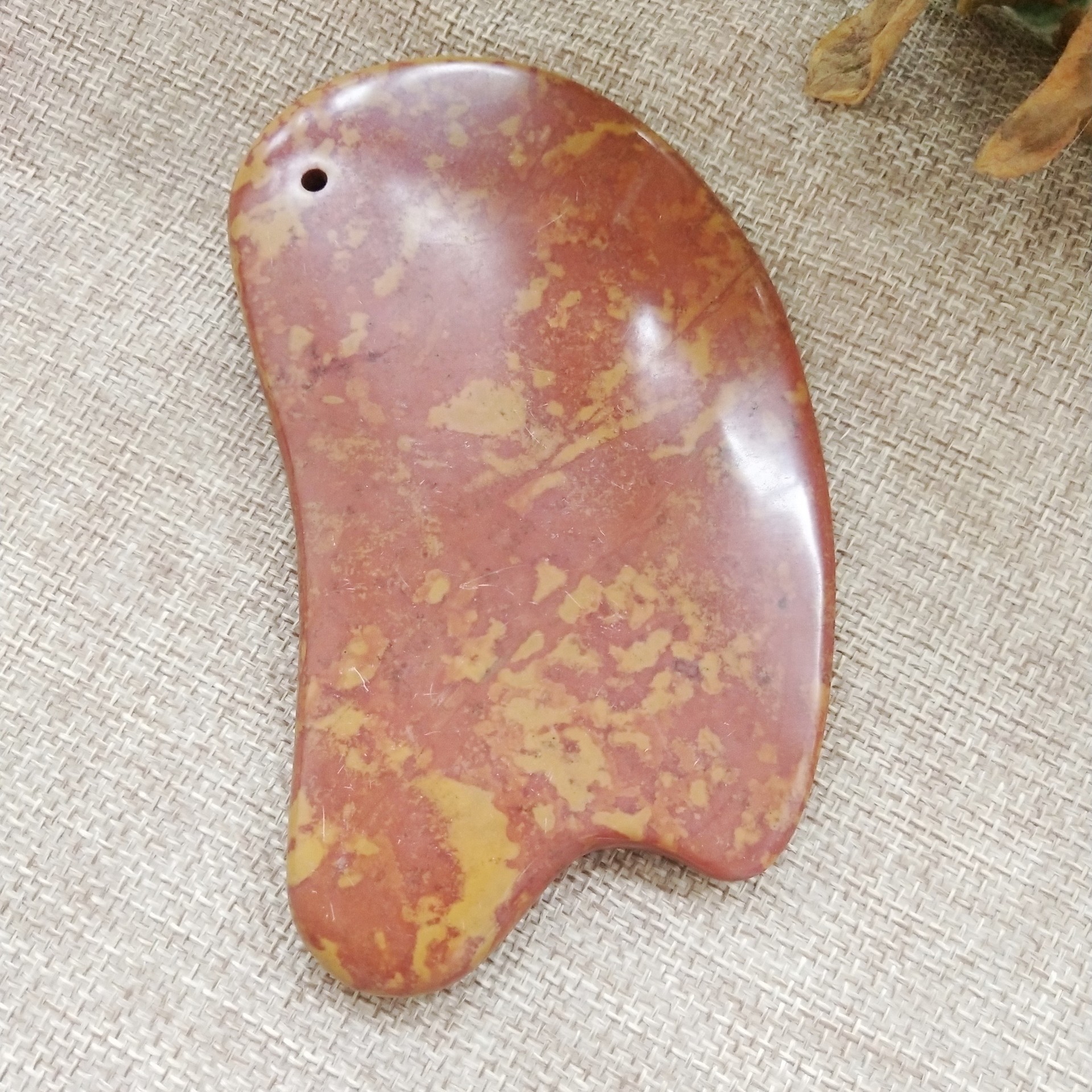 山东红砭石刮痧板 富贵红砭石大刀型刮痧板 玄黄玄红刮痧板