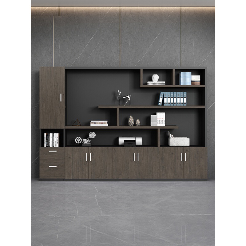 文件柜木质书柜组合资料柜档案老板室背景文件柜子办公家具办公室