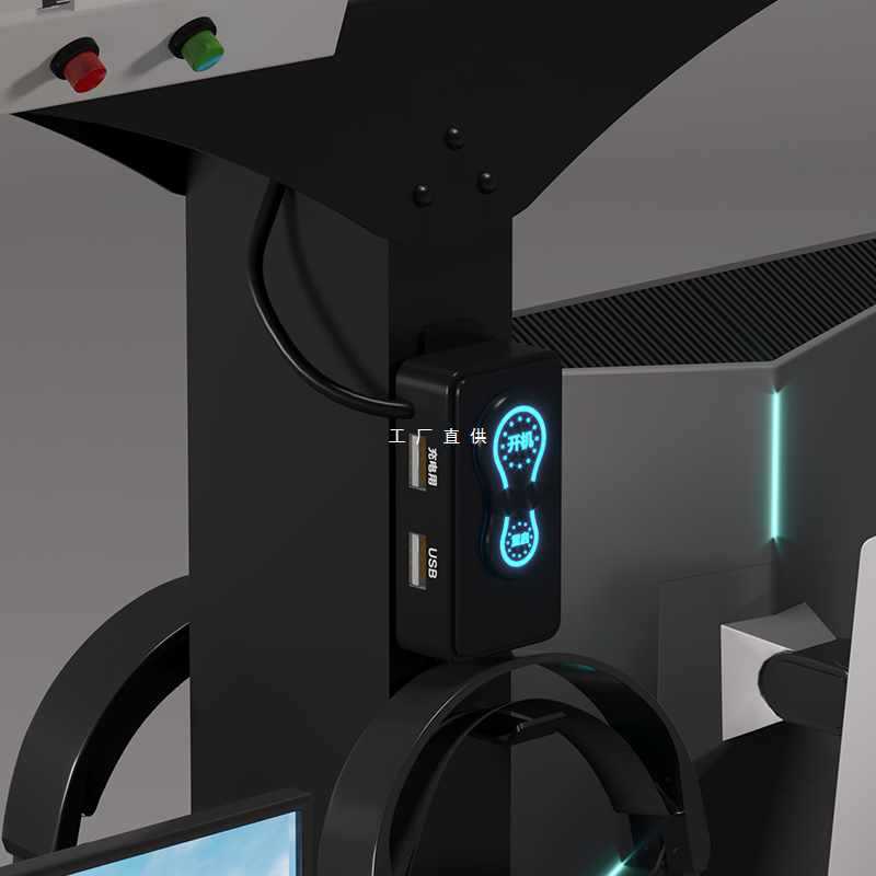 y1k网咖机箱桌电竞酒店炫光风冷一体电竞馆网吧电脑桌椅沙发椅子