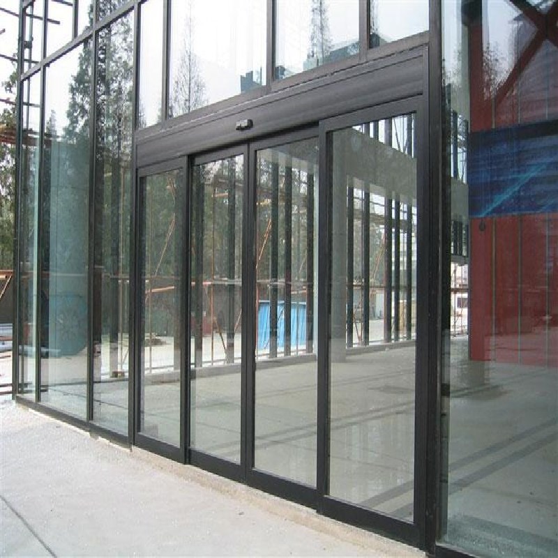 谷淄钢化玻璃自动门 不锈钢推拉门 弧形门 铝型材调光玻璃感应门