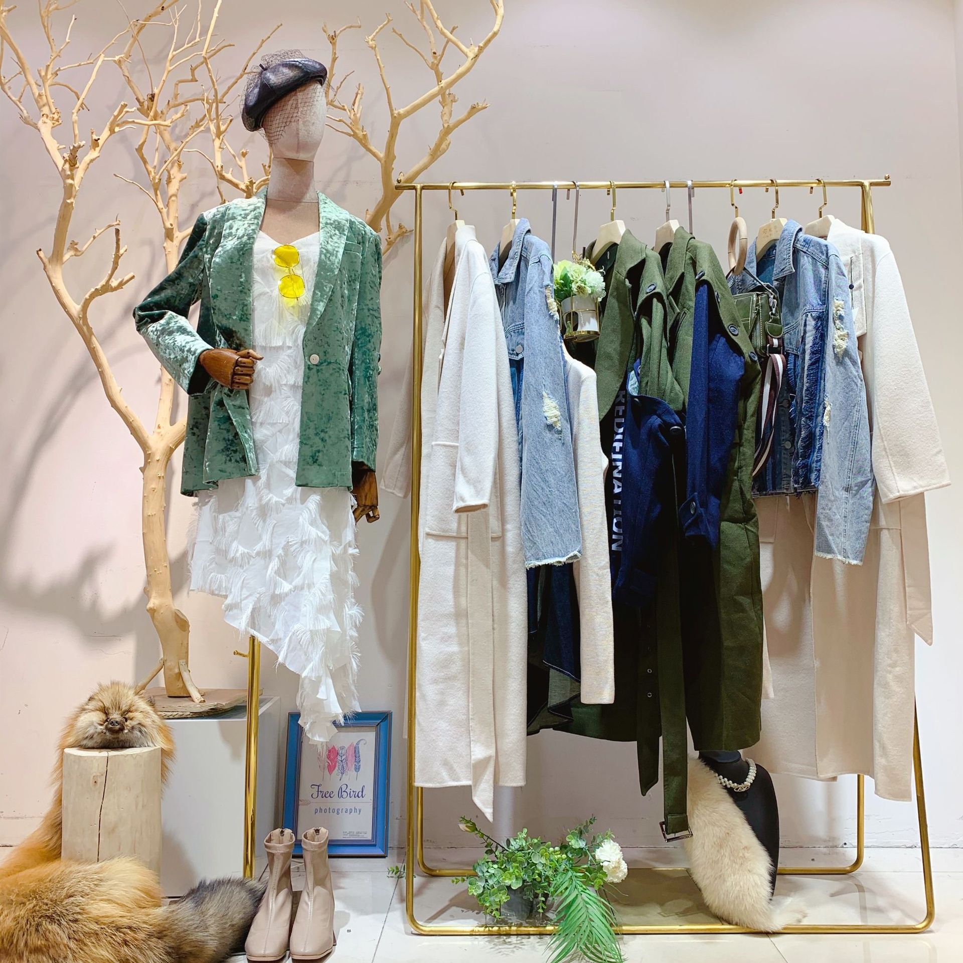 上海一线品牌revan.芮范2021年新款品牌折扣女装旗舰店货源 地素