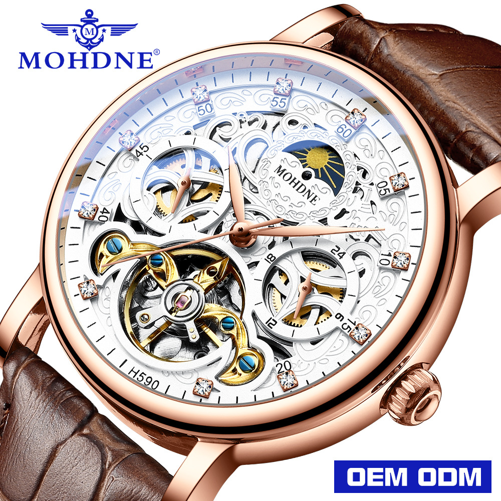 0成交0块2021摩盾时尚新款腕表全自动机械手表多功能防水时尚商务男士