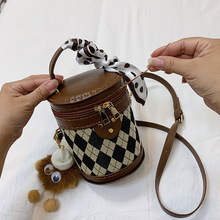 DIY手工编织水桶材料包韩版高颜值手缝自制创意礼品单肩斜挎包潮