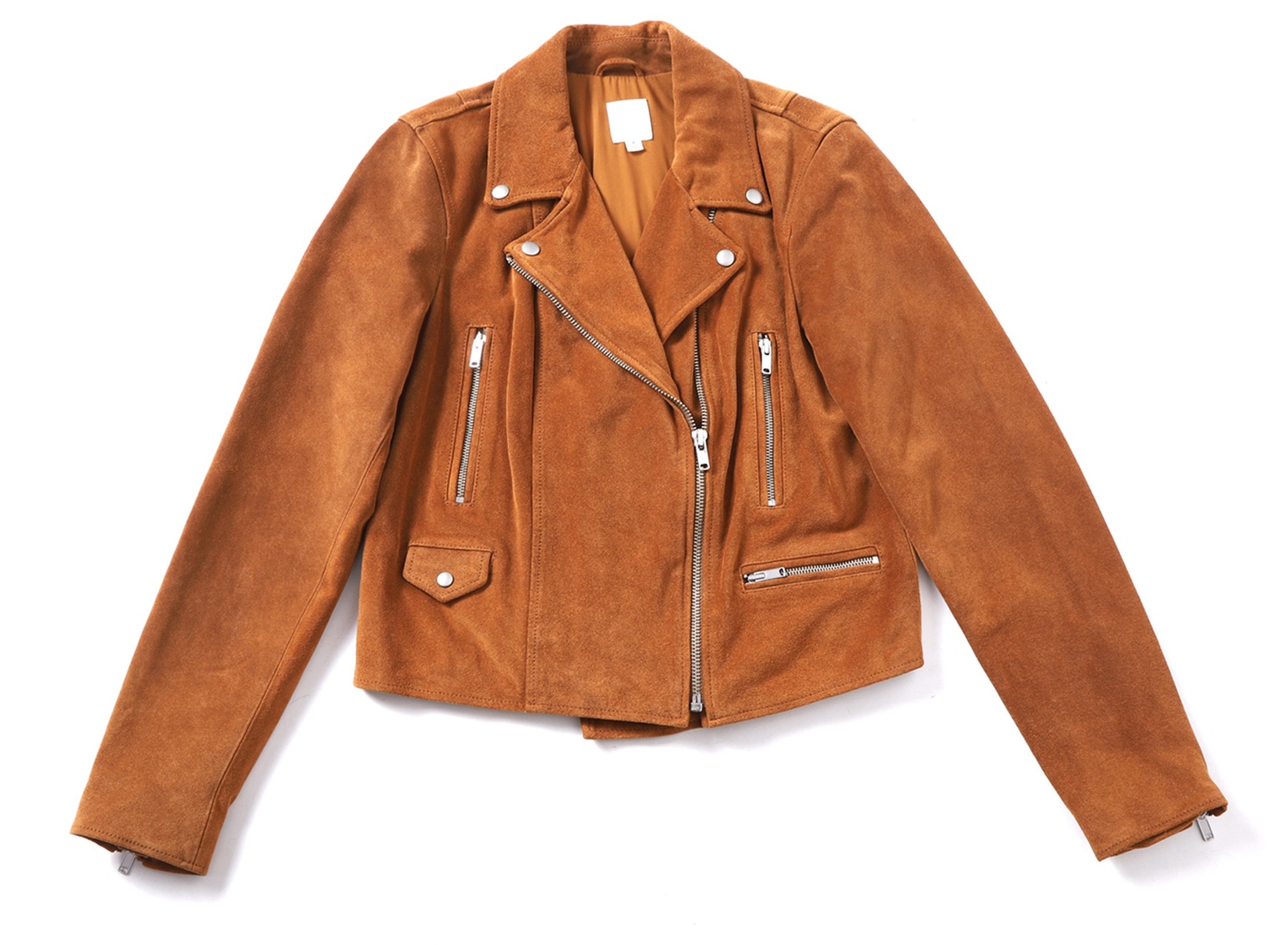 女式秋季休闲皮夹克欧美反绒机车服修身短外套厂家支持加 工定 制