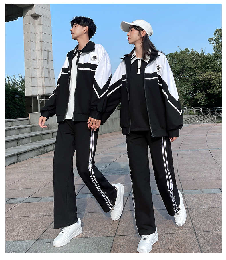 校服套装英伦学院风秋季班服运动会春秋装初高中小学生情侣三件套