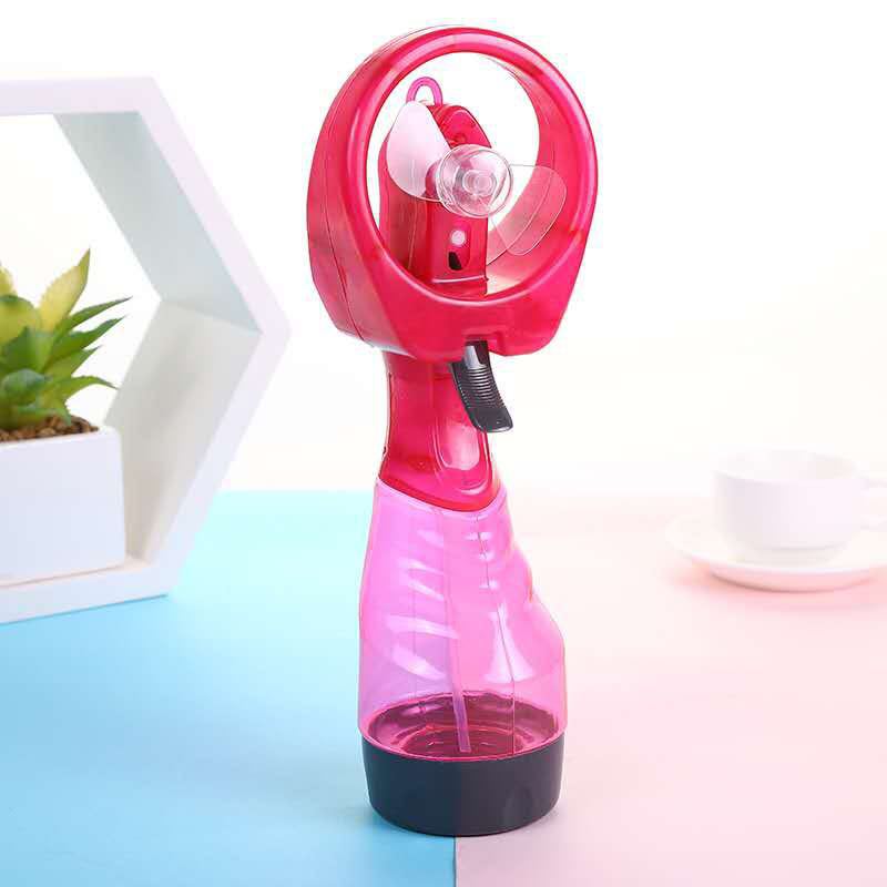 SOURCE Manufacturer Spray Fan Handheld Convenient Hand-Cranking Humidifier Mini Water Spray Battery Little Fan Advertising Printing