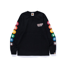 代购日本潮牌bape男女儿童装中大童秋冬新款拼色迷彩加绒亲子外套