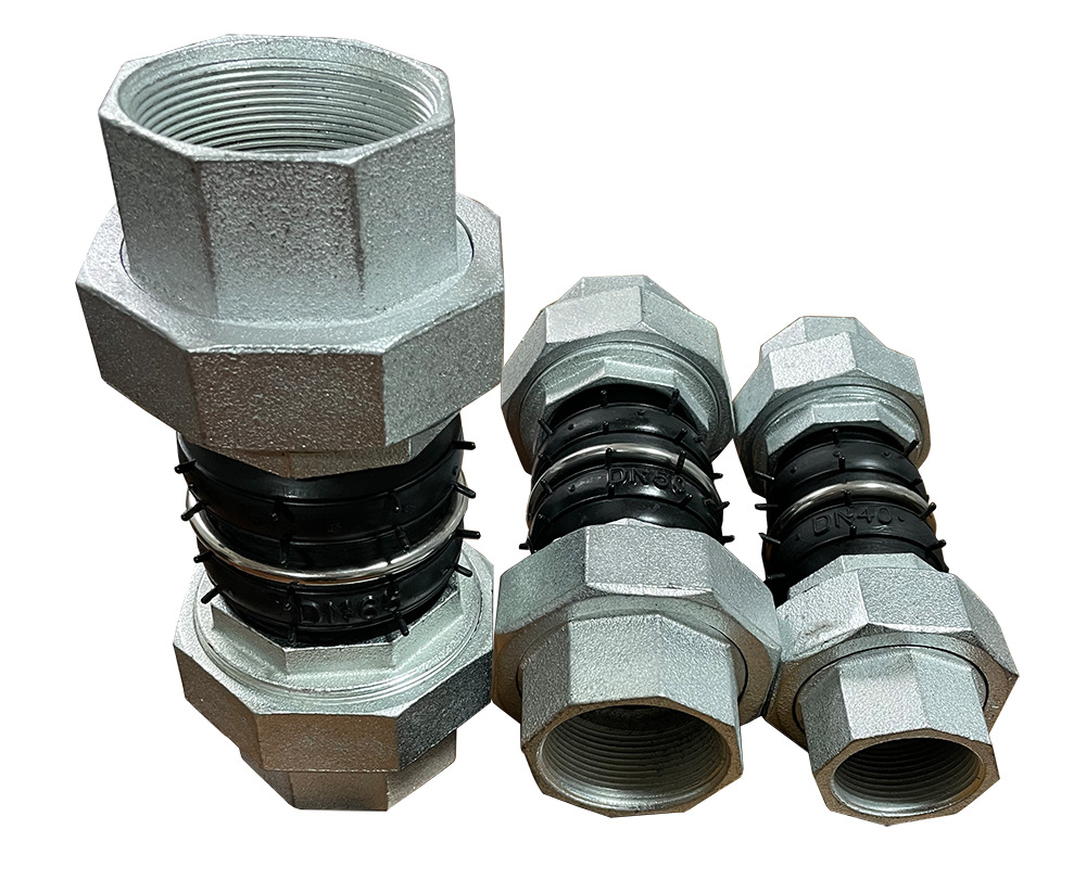 丝扣可曲挠橡胶接头内螺纹软接头丝口避震喉风机盘管胶管内接头