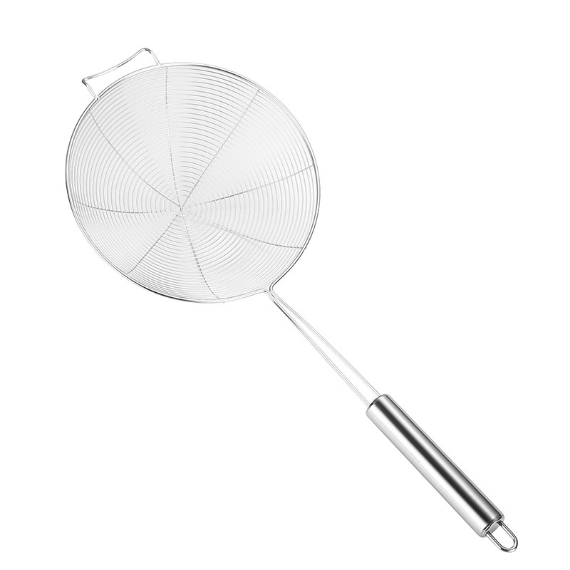 Stainless Steel Colander Domestic Hot Pot Strainer Spoon Line Leakage Fried Noodles Strainer Spicy Hot Dumpling Strainer Strainer Large Kitchen